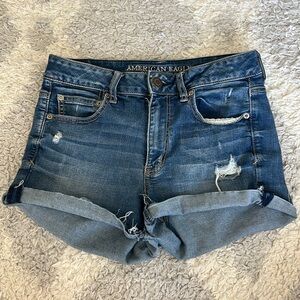 American Eagle Super Stretch Distressed Jean Shorts